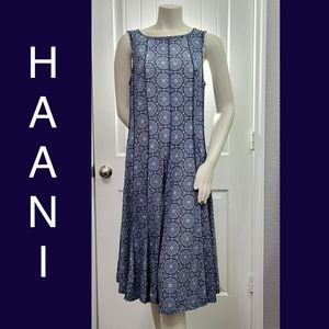 HAANI Trapeze Sleeveless Navy Blue Dress Size - 1X